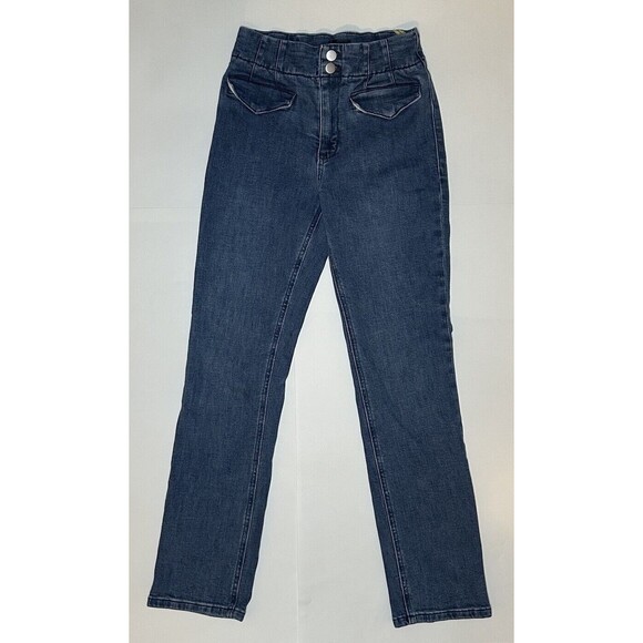 Anthropologie Denim - Maeve Anthropologie BOMBSHELL JEANS Women’s 26 Slim Straight High Rise Blue